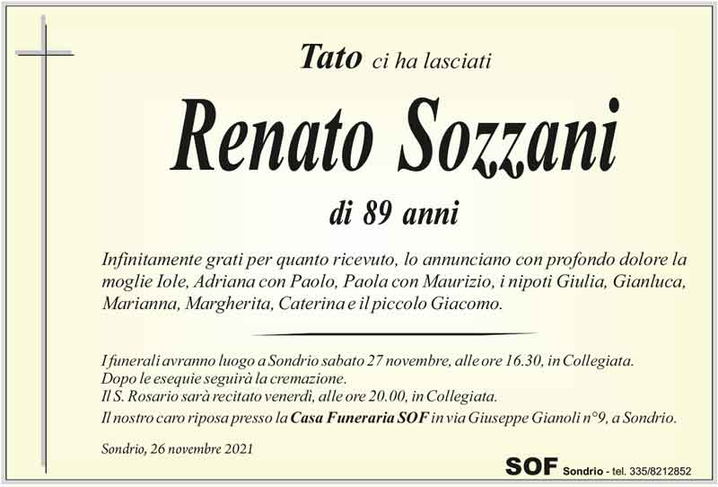 necrologio Sozzani Renato