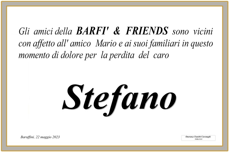 Barfì & Friends per Stefano Moschini