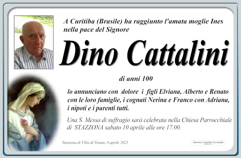necrologio Cattalini Dino