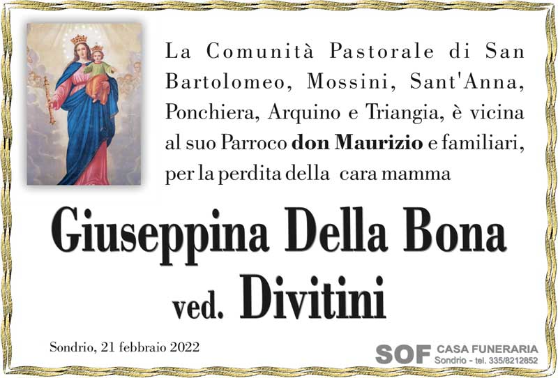 Partecipazione Della Bona Giuseppina