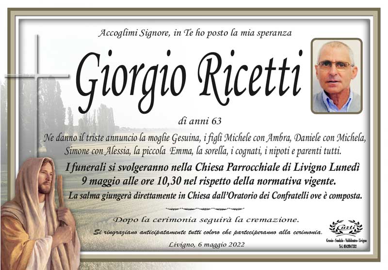 /necrologio Ricetti Giorgio