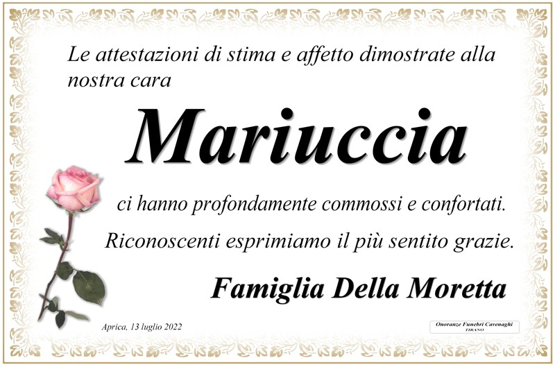 /Ringraziamenti Negri Mariuccia