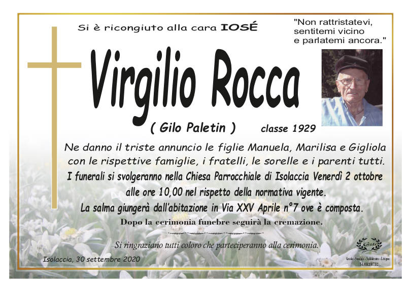 necrologio Rocca Virgilio