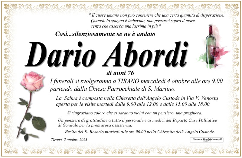 Necrologio Abordi Dario