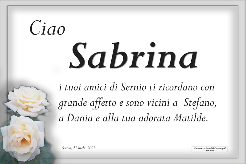 /Amici di Sernio per Zucchelli Sabrina