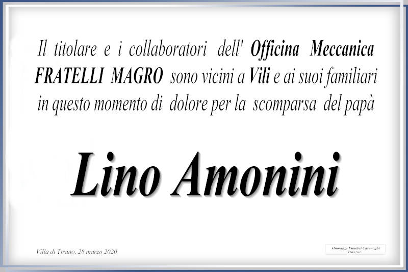 partecipazione Amonini Lino