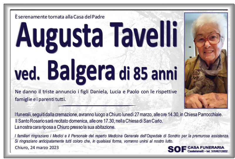 /necrologio Tavelli Augusta