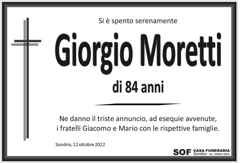 necrologoi Moretti Giorgio