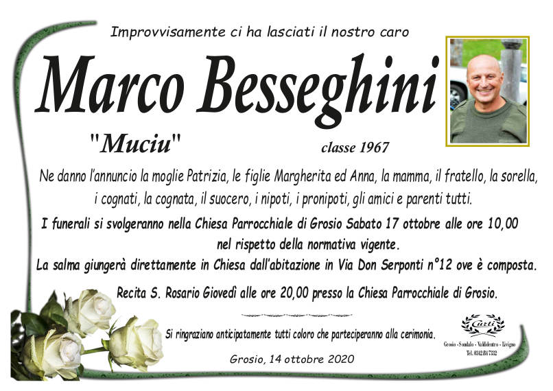 necrologio Besseghini Marco