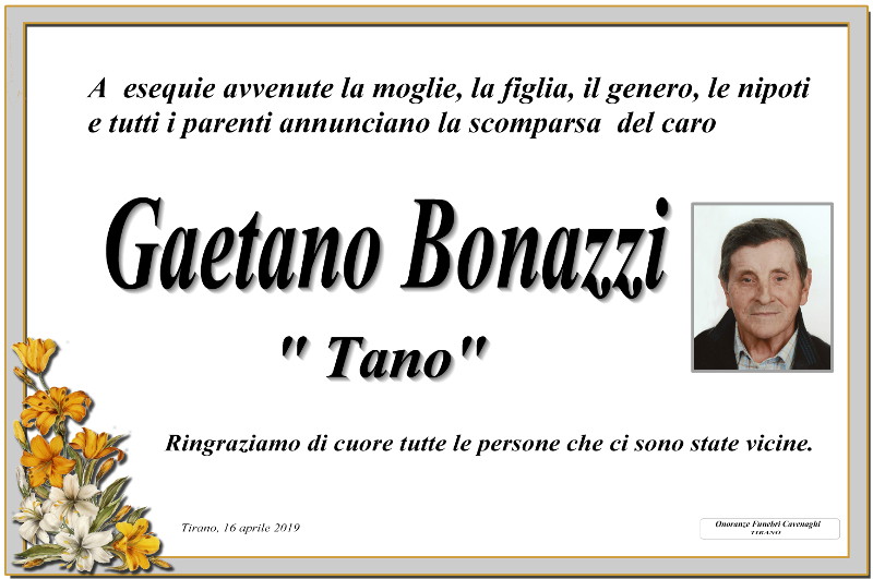 necrologio Bonazzi Gaetano