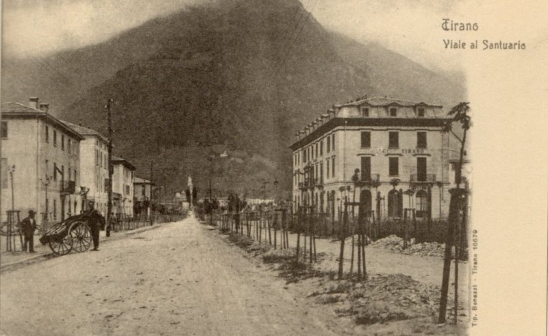/viale italia Tirano, foto storica
