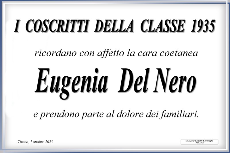 Coscritti 1935 per Del Nero Eugenia