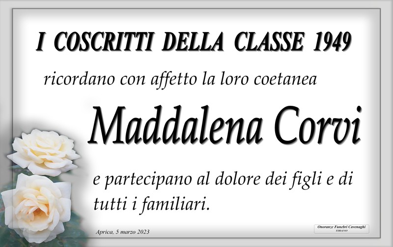 Coscritti 1949 di Aprica per Maddalena Corvi