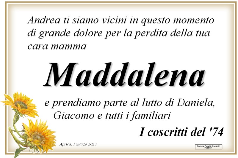 Coscritti 1974 di Aprica per Maddalena Corvi