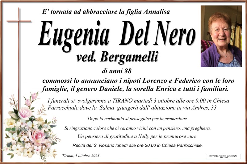 Necrologio Del Nero Eugenia
