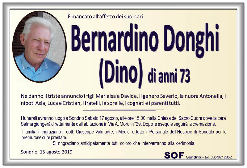 necrologio Donghi Bernardino