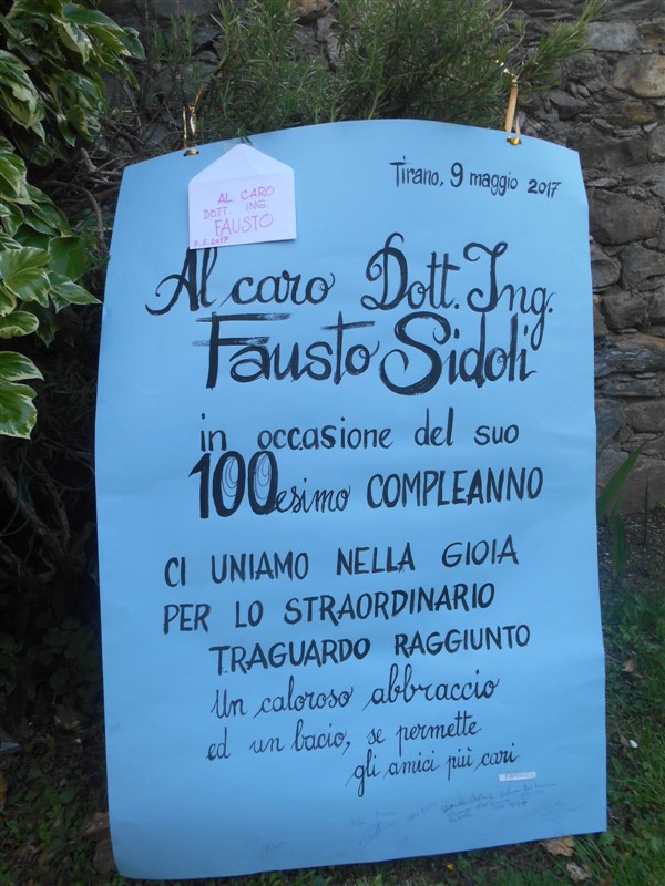 /100 anni Fausto Sidoli