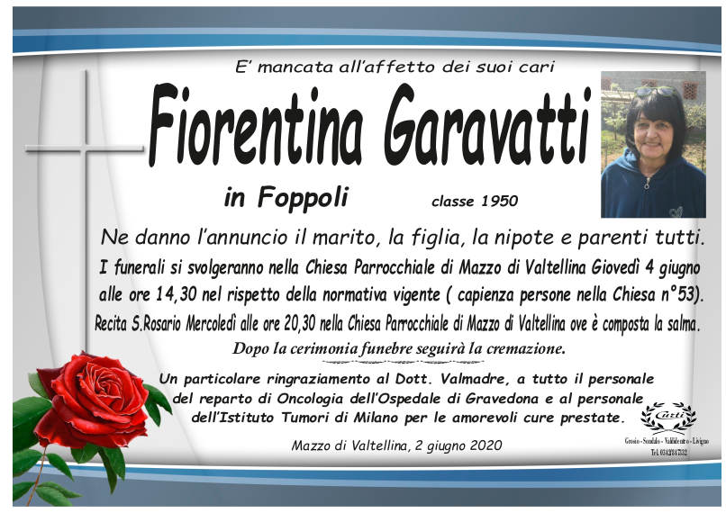necrologio Garavatti Fiorentina