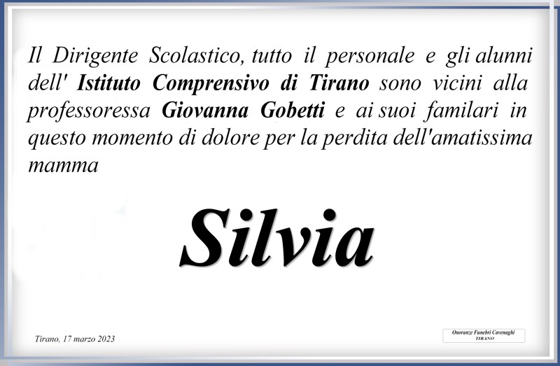 Istituto Comprensivo di Tirano per Bolis Silvia