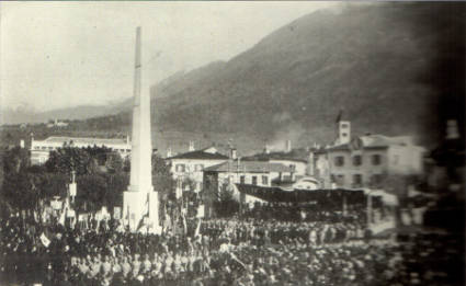 /inaugurazione monumento dei caduti Tirano 1925