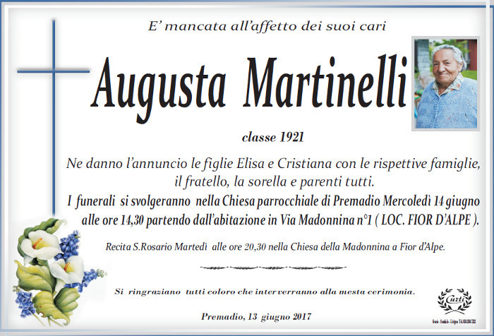 Necologio Martinelli Augusta