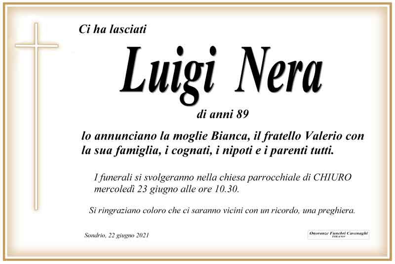 necrologio Nera Luigi