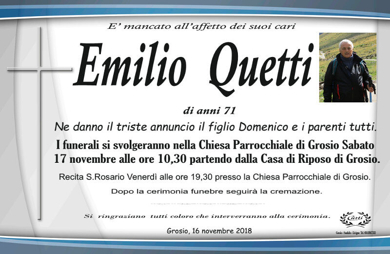 necrologio Quetti Emilio