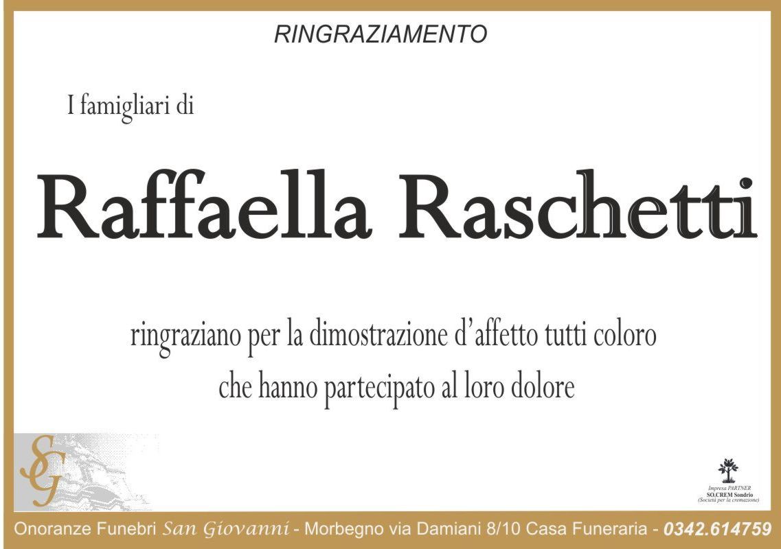 Raschetti Raffaella Ringraziamenti