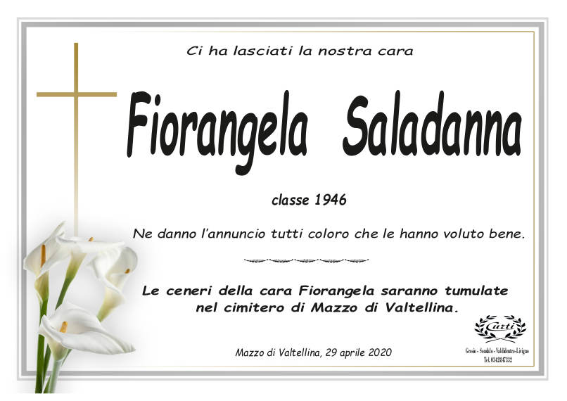 necrologio Saladanna Fiorangela