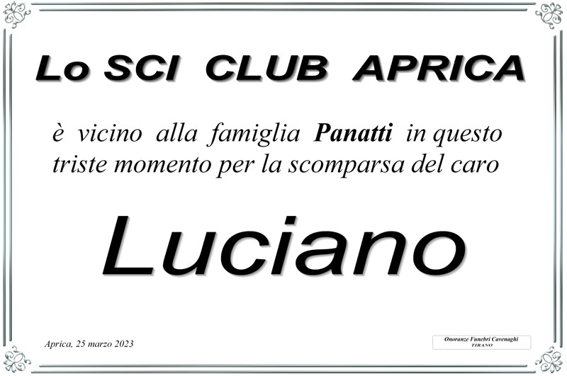 Sci Club Aprica per Panatti Luciano