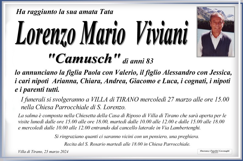Viviani Lorenzo Mario "Camusch"